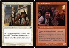 (451) Town Gossipmonger // Incited Rabble - FOIL - RETRO FRAME